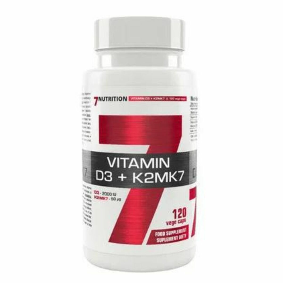 7Nutrition vitamin D3+K2MK7 120 kapsula