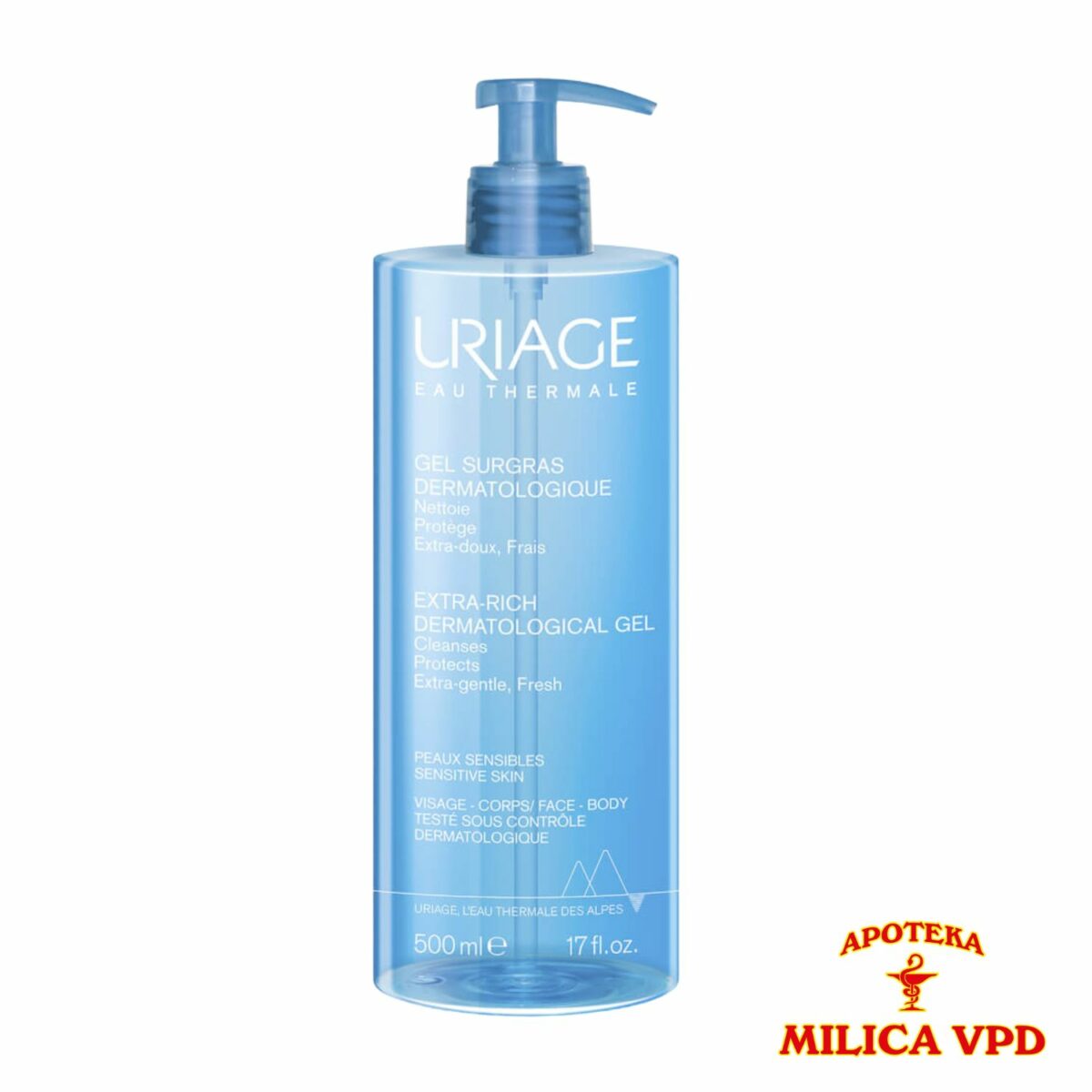 Uriage Ekstra bogati dermatološki gel za tuširanje 500ml